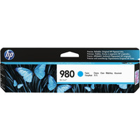 HP 980 Cyan Original Ink Cartridge (D8J07A) Image #1