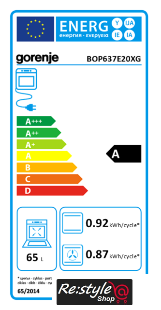 Духовой шкаф gorenje bop637e20xg